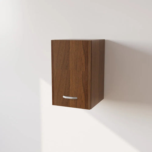 Pensile in Legno Nobilitato di Colore Noce con un Anta altezza 48 cm