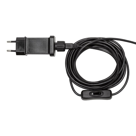 Natività in legno naturale luminosa con led a luce calda "Grotta" decorazione per interno