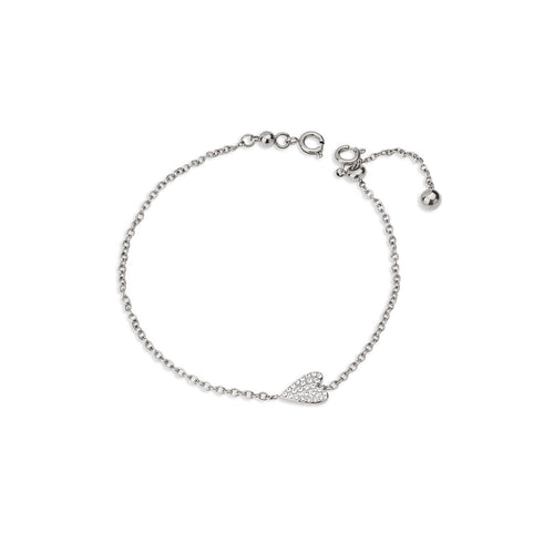 Ops Objects -  Bracciale con cuore pavè HEARTBEAT