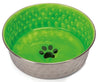 Ciotola Acciaio per cani Imac con bordo in Gomma e Finitura in Ceramica