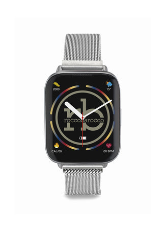 Roccobarocco Orologio - Elite – Smartwatch Unisex Acciaio Argento