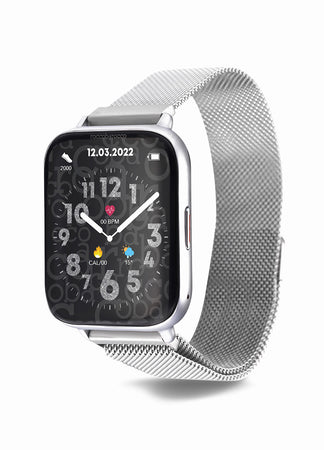 Roccobarocco Orologio - Elite – Smartwatch Unisex Acciaio Argento