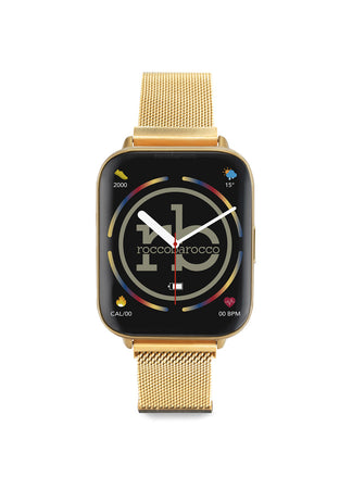 Roccobarocco Orologio - Elite – Smartwatch Unisex Acciaio Oro