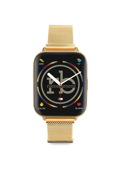 Roccobarocco Orologio - Elite – Smartwatch Unisex Acciaio Oro