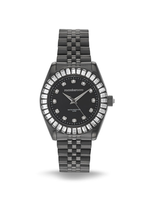 Roccobarocco Orologio - Skater – Donna Water Resistant Nero Argento