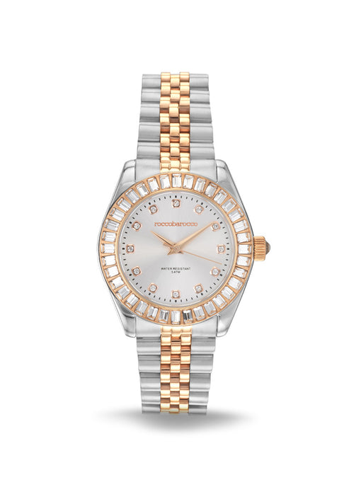 Roccobarocco Orologio - Skater – Donna Water Resistant Argento Oro Rosa