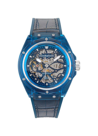 Roccobarocco - Orologio Automatico Unisex Next Orbit Blu-Argento