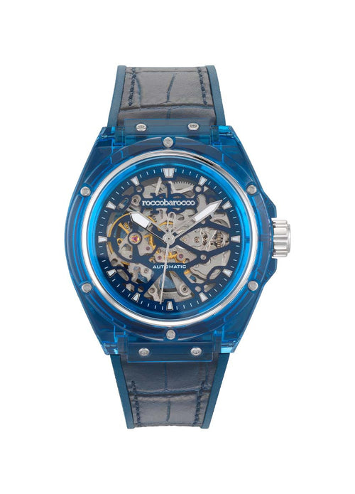 Roccobarocco - Orologio Automatico Unisex Next Orbit Blu-Argento