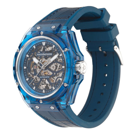 Roccobarocco - Orologio Automatico Unisex Next Orbit Blu-Argento