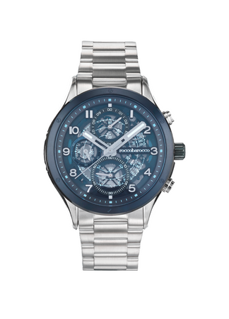 Roccobarocco Orologio - Kairos Uomo Blu-Silver