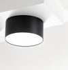 Plafoniera alluminio Gea Led CLOE 65 GPL243C LED lampada soffitto nero tonda moderna interno 16W 3000°K IP20
