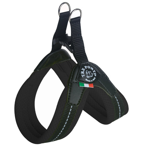 Pettorina Tre Ponti Easy Fit Nera per Cani