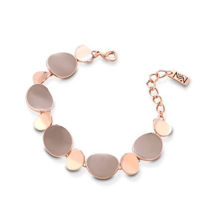 MEWO JEWELS   Bracciale Capri con dischi smaltati rosa cipria