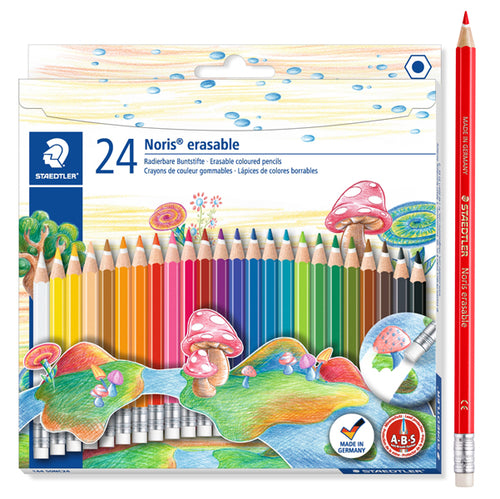 Astuccio 24 Matite Noris Club 144 Cancellabili Colori Assortiti Staedtler
