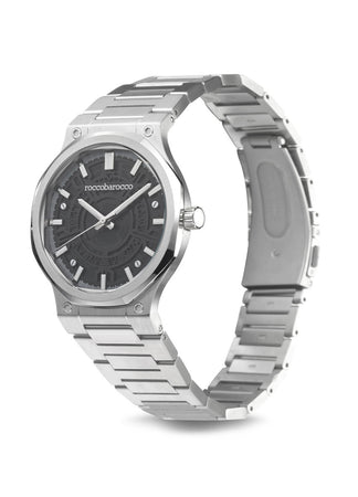 Roccobarocco Orologio - Hypnotic – Uomo Design Acciaio Argento Nero
