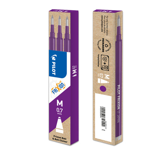 Set 3 Refill Sfera Frixionball 0.7Mm Viola Pilot