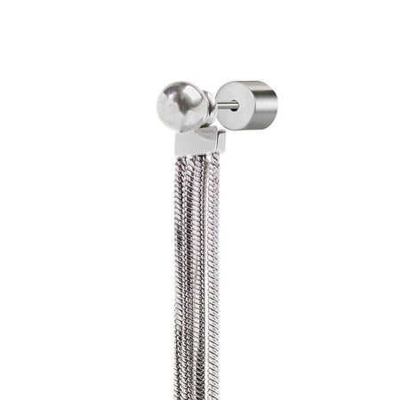 Marlù Orecchino pendente con catene snake quadrate