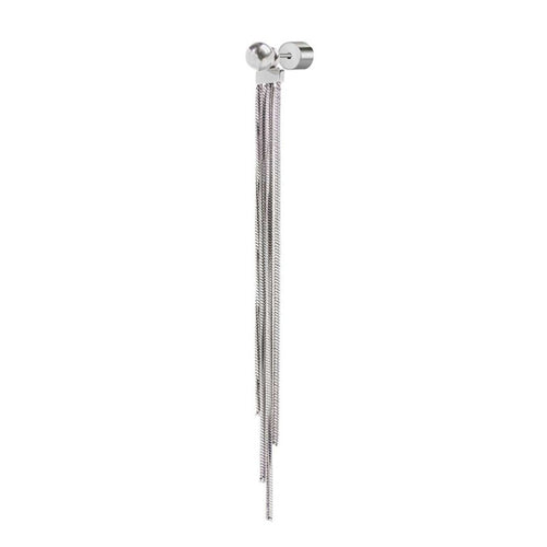 Marlù Orecchino pendente con catene snake quadrate