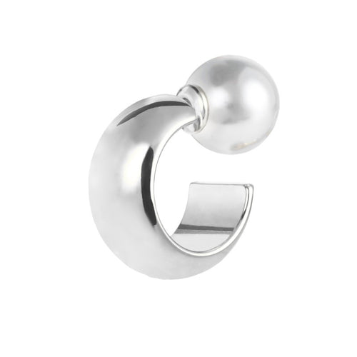 Marlù   Orecchino a lobo a cerchietto 1,8cm con chiusura perla