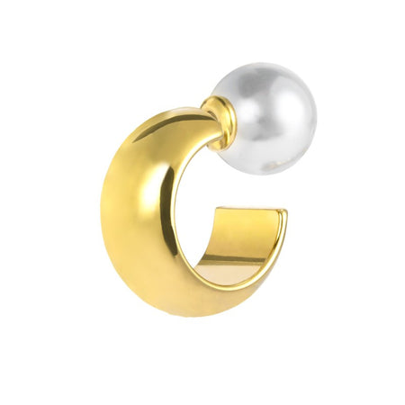 Marlù Orecchino a lobo a cerchietto 1,8cm con chiusura perla