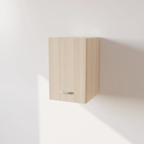 Pensile in Legno Nobilitato di Colore Rovere con un Anta altezza 48 cm