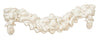 Biscottini SOPRAPORTA IN LEGNO FINITURA BIANCO ANTICATO MADE IN ITALY Fregio realizzato