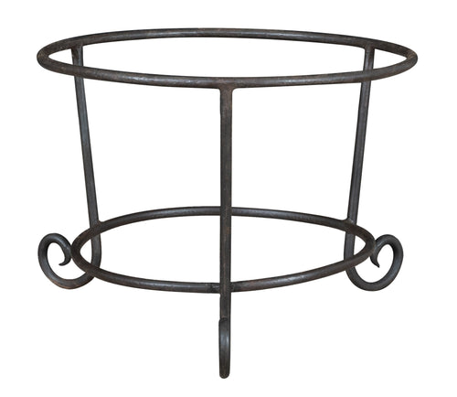 Biscottini Biscottini Base Portavasi Ferro Pieno Forgiato a Mano 30x40x40 Interno Esterno