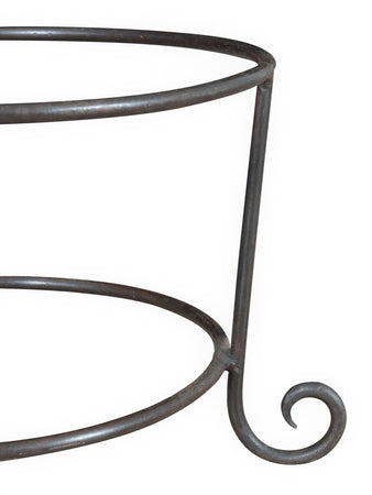 Biscottini Biscottini Base Portavasi Ferro Forgiato a Mano per Interni Giardino 30x45x45