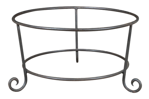 Biscottini Biscottini Base portavasi ferro forgiato a mano 55x55x30 robusto esterno interno