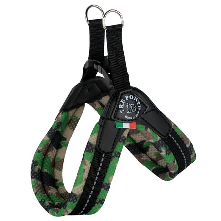 Pettorina Tre Ponti Easy Fit Verde Mimetico per Cani