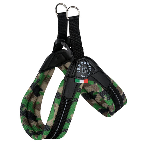 Pettorina Tre Ponti Easy Fit Verde Mimetico per Cani