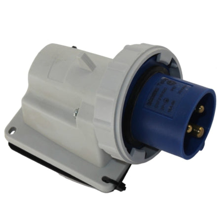 Spina Fissa a 90 Gradi 16A IP67 Blu