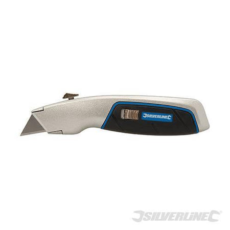Taglierino a cambio rapido 175mm forma ergonomica con 5 lame di ricambio silverline