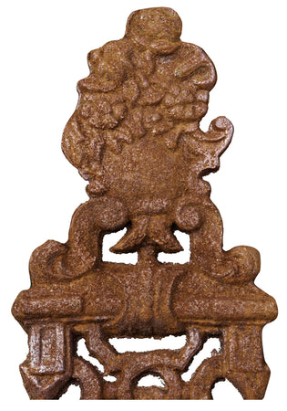 Biscottini Croce in fusione di ghisa finitura ruggine naturale 85x4x175 cm Riproduzione