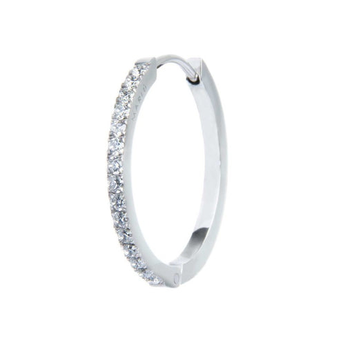 Marlù Orecchino a cerchio 2,4cm con zirconi