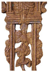 Biscottini Croce in fusione di ghisa finitura ruggine naturale 85x4x175 cm Riproduzione