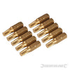 Inserti per cacciavite dorate in Acciaio S2 rivestito di titanio codolo esagonale 1/4  PH - PZ - A TAGLIO - ESAGONALE - T Silverline
