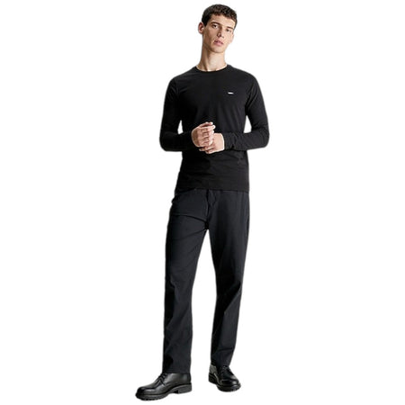 Calvin Klein t-shirt nera manica lunga Stretch slim fit K10K112725 T-shirt Calvin Klein
