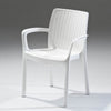 SEDIA DA GIARDINO IN RESINA ANTIURTO EFFETTO POLIRATTAN MELODY CM. 58X58X83H PZ2