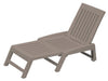 LETTINO SDRAIO PIEGHEVOLE DA GIARDINO IN RESINA POLYRATTAN ORFEO CM.177X61X30H