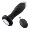 Stimolatore anal plug anale in silicone con luci LED colorate e caricatore USB magnetico