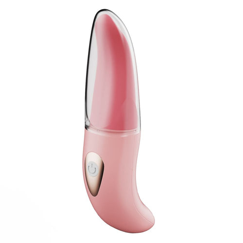 Stimolatore vibratore con lingua vibrante per la stimolazione intima del clitoride lei donna
