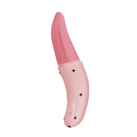 Stimolatore vibratore con lingua vibrante per la stimolazione intima del clitoride lei donna