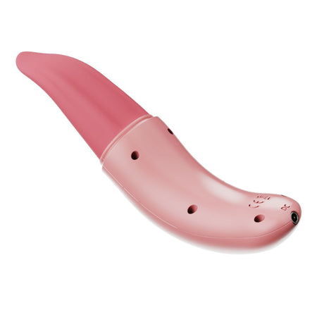 Stimolatore vibratore con lingua vibrante per la stimolazione intima del clitoride lei donna