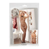 Il Bodystocking rete con Girocollo in Pizzo NET CATSUIT BLACK M/L