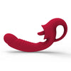 Vibratore in silicone punto G rabbit con lingua e ovulo vibrante 10 funzioni di vibrazione ricaricabile USB