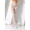 PASSION calze intimo sexy lingerie bianco bianche S015 white taglia unica