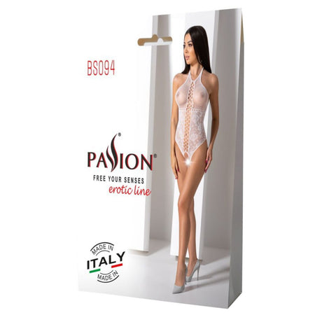 PASSION body intimo bianco sexy lingerie BS094 white taglia unica