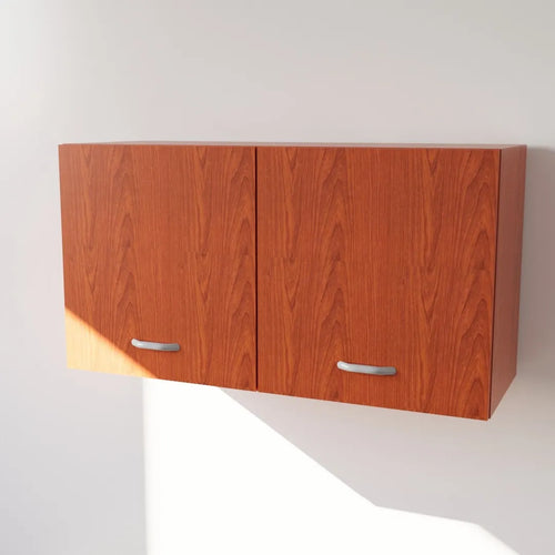 Pensile in Legno Nobilitato di Colore Ciliegio con Ante altezza 48 cm