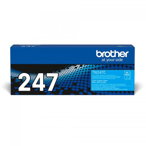 Toner originale Brother TN-247C per stampanti Brother Lxxx - Stampa fino a 2.300 pag. - Ciano